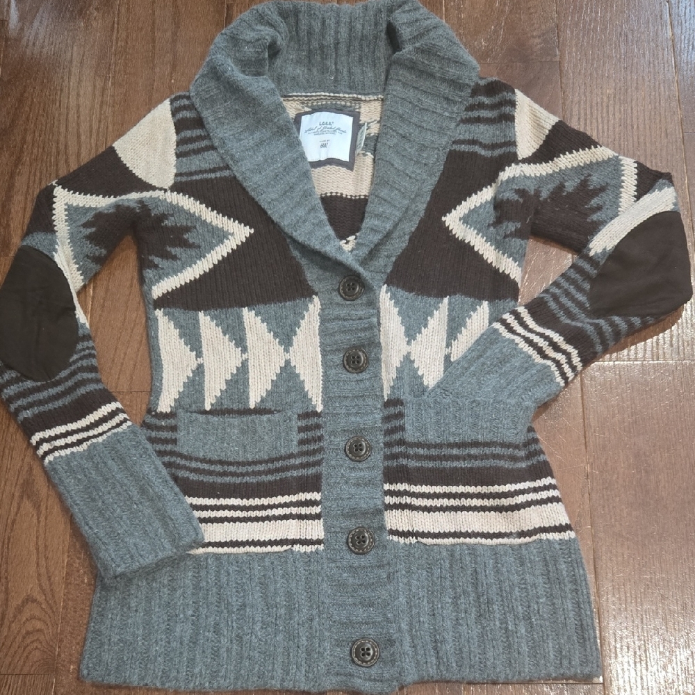 LOGG / H&M Buttondown Wool Cardigan, S